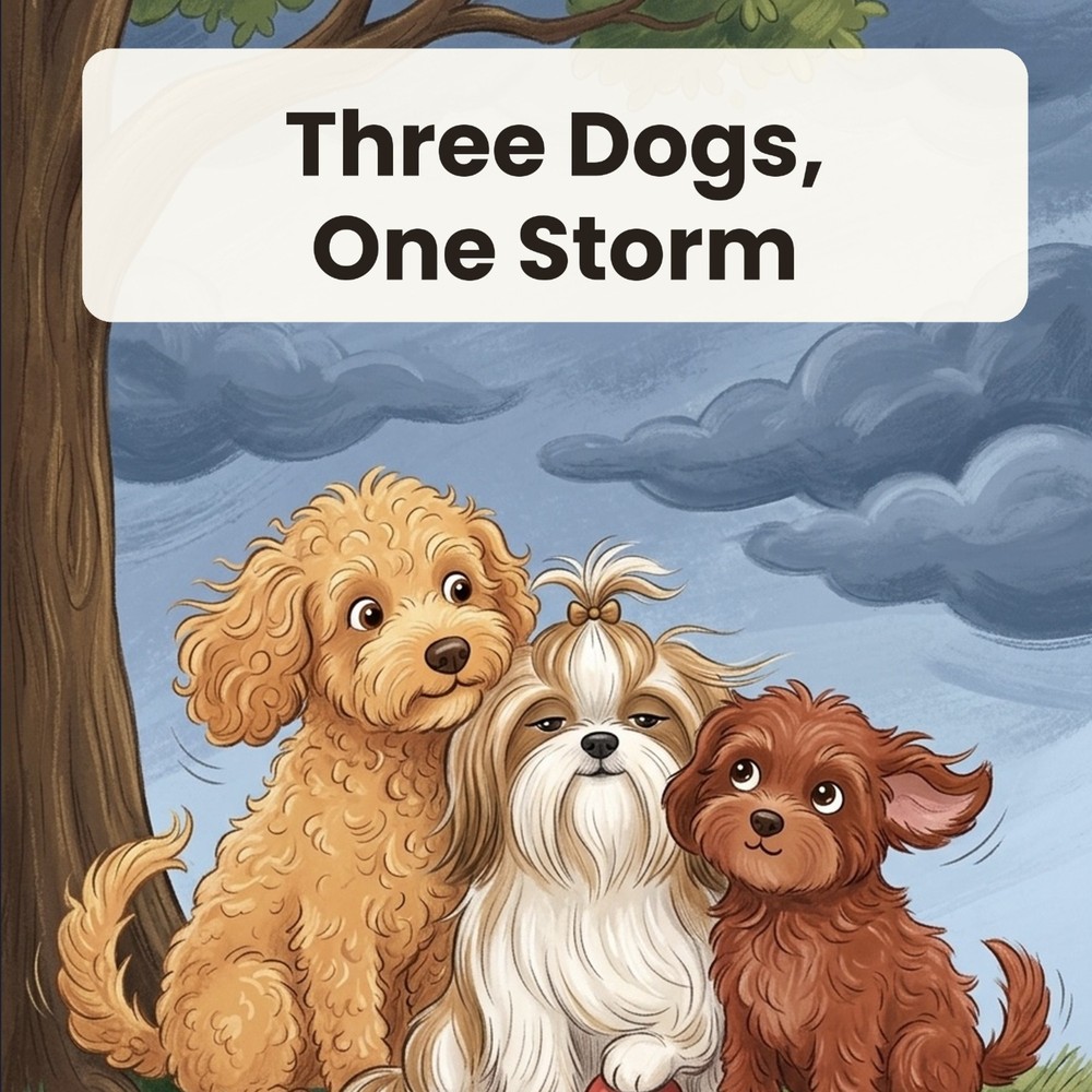 Cover of Three Dogs, One Storm