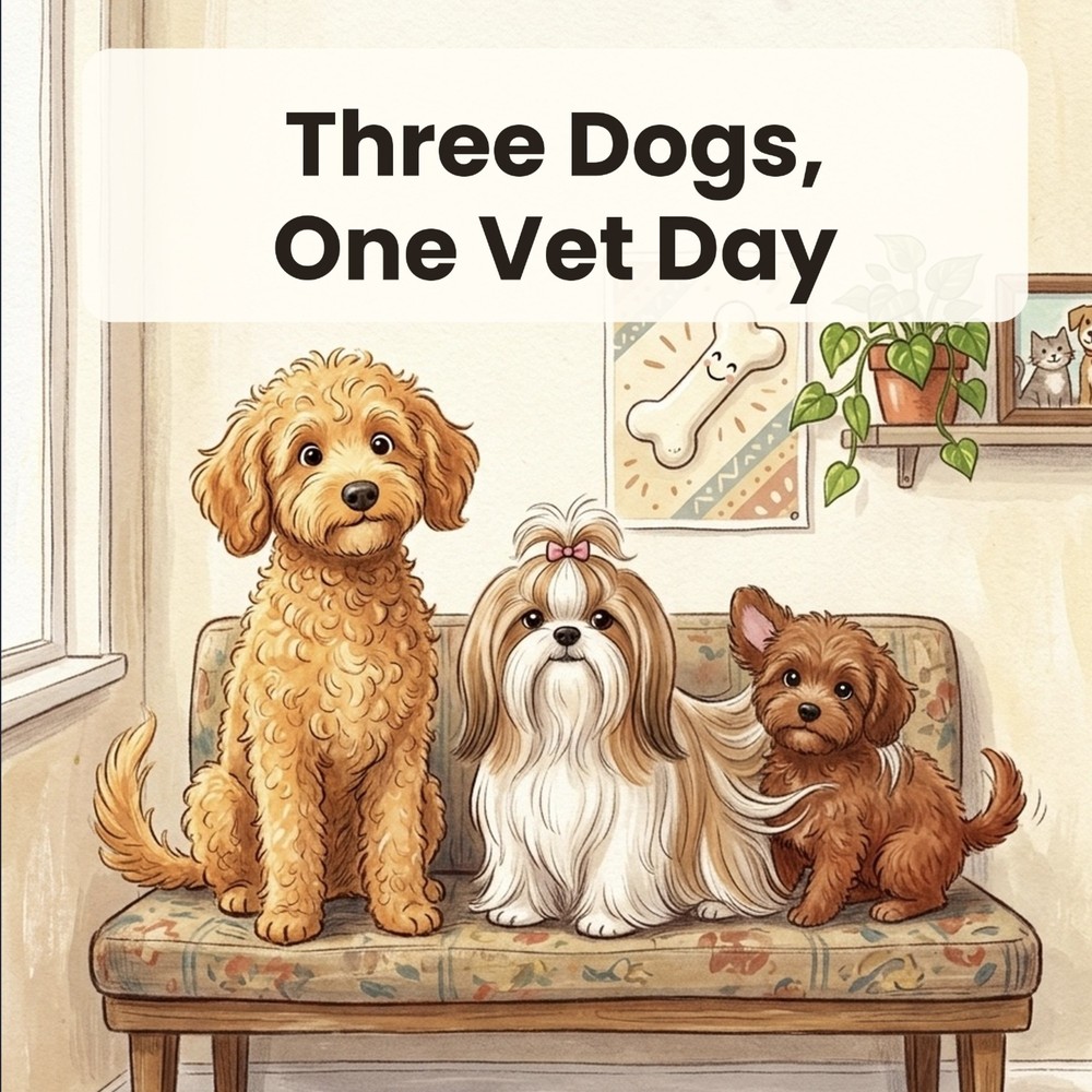 Cover of Three Dogs, One Vet Day