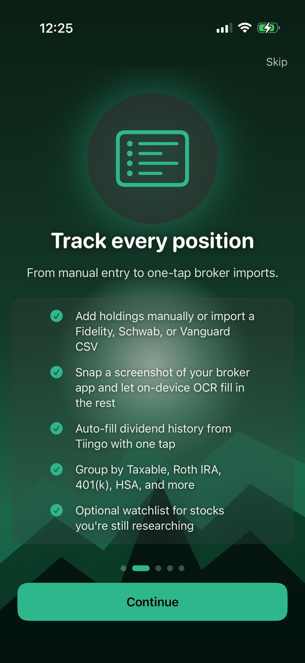 Holdwise screenshot 2