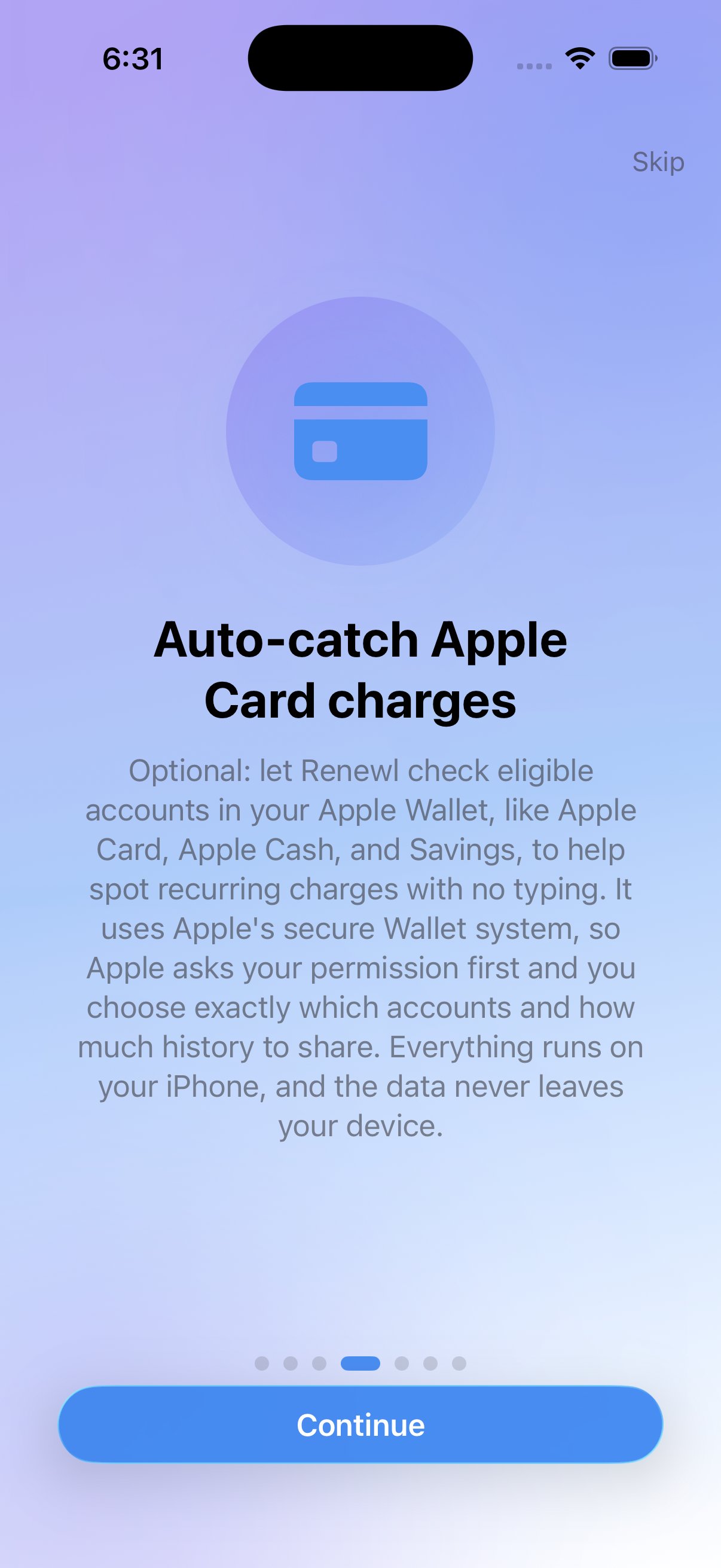 Renewl screenshot 2