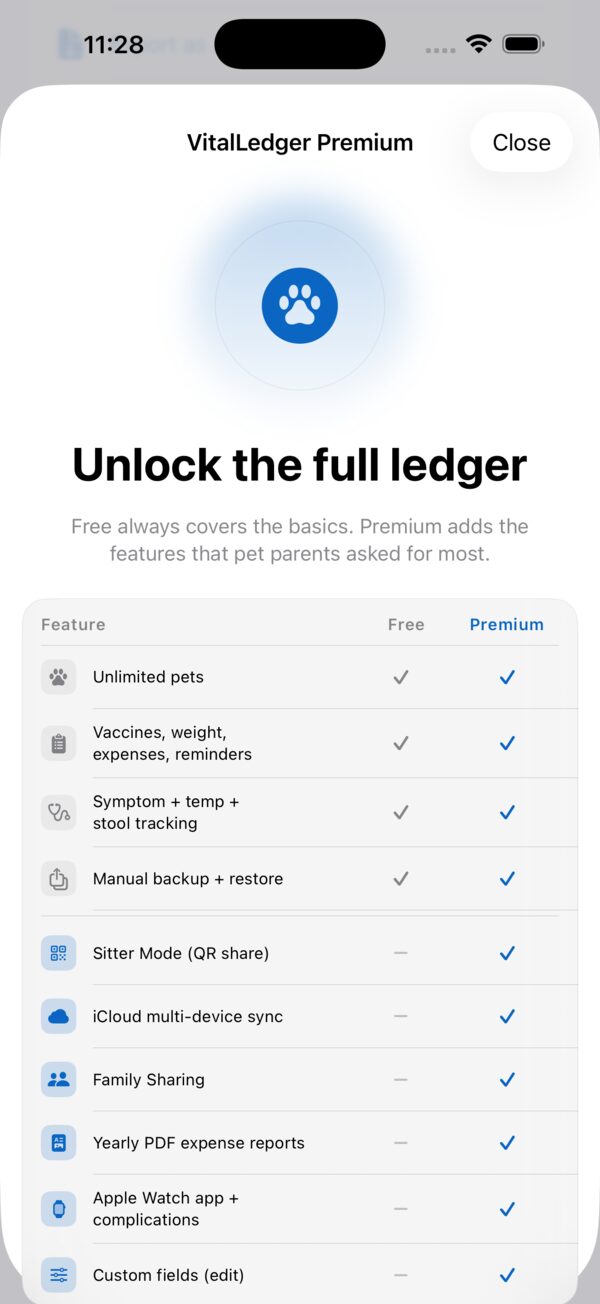 VitalLedger screenshot 3